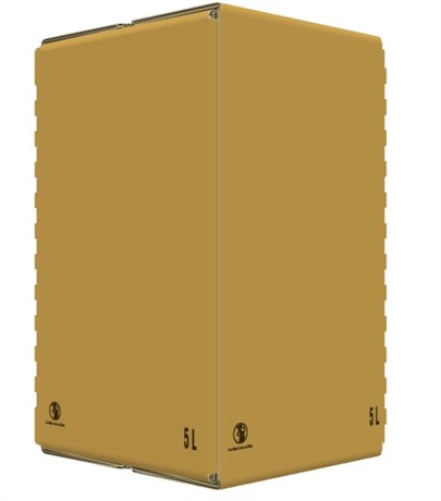 Carton Bib Bag in Box 5L Flexo Oenobag Ecru