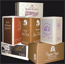 Caisse carton d'expédition pour 6 bouteilles de vin - Suppexpand