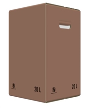 Carton Bib Bag in Box 20L Flexo Oenobag Ecru