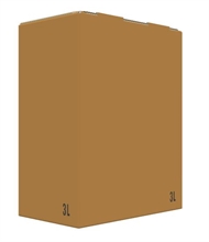Carton Bib Bag in Box 3L Flexo Oenobag Ecru