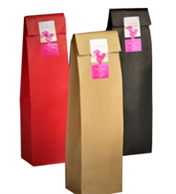 Pochettes cadeaux Kraft pour 1 bouteille de vin