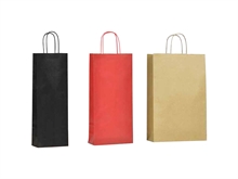 Sacs cadeaux pour 3 bouteilles de vin Kraft Nomades